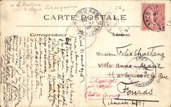 VINTAGE POSTCARD Paris Its Public gardens and Its Gardens Tileries ruins