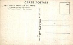 CPA Paris Hotel de ville et le pont d Arcole Bateau 