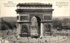 CPA Paris Arc de Triomphe de L Etoile et la Tombe du Soldat Inconnu