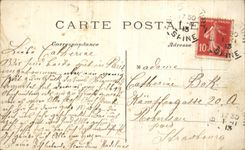 VINTAGE POSTCARD Paris Garden of Luxembourg the basin
