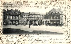 VINTAGE POSTCARD Royal Paris the Council D State