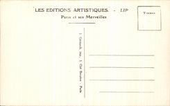 Panorama de Paris de la POSTAL de la VENDIMIA tomado de L Arc de Triomphe hacia las sacudidas y el Friedland de las avenidas