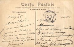 VINTAGE POSTCARD Paris View of the boulevard Pasteur Subway