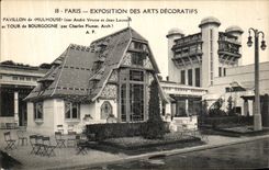 Feria de Paris de la POSTAL de la VENDIMIA de la casa decorativa de los artes de la vuelta de Mulhouse de Borgigne