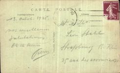 Feria de Paris de la POSTAL de la VENDIMIA de la casa decorativa de los artes de la vuelta de Mulhouse de Bourgigne