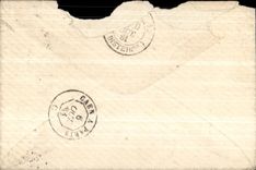 Petite lettre Type SAge 15c Bleu de Evreu 1881 pour Mr Dulong a Paris