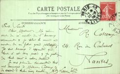 POSTAL Paris Notre Dame de la VENDIMIA un diablo ideal