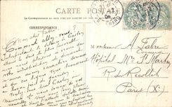 VINTAGE POSTCARD Wood of Rustic Vincennes Bridge