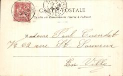 VINTAGE POSTCARD Paris Places Malesherbes Monument of Alexandre Dumas