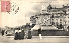 CPA Paris Le Monument Pasteur Place de Breteuil 