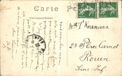 POSTAL Paris de la VENDIMIA que las avenidas sacuden y que de Friedland Montmartre tapa vista de L Arc de Triomphe de L Etoile