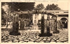 VINTAGE POSTCARD International exhibition of Decorative Arts Paris 1925 Patio of the Maritime Alps