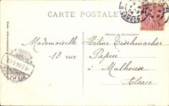 VINTAGE POSTCARD Paris Tileries L Man with Birds TOP