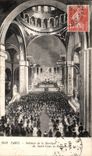 VINTAGE POSTCARD Interior Paris of the Basilica of the Sacring Heart of Montmartre