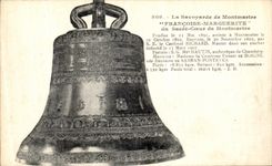 VINTAGE POSTCARD Paris Crowns Heart of Montmartre Francoise Marguerite Cloche