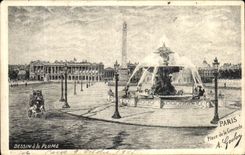 CPA Paris Place de la Concorde Goulon