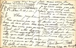 POSTAL Paris de la VENDIMIA la catedral de nuestra senora y el jardin público del palacio de L arzobispo