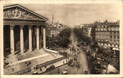 VINTAGE POSTCARD Paris While Strolling the Madeleine and the boulevard of the Madeleine