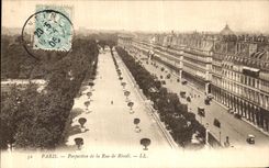 CPA Paris Perpective de la Rue de Rivoli