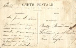 VINTAGE POSTCARD Paris View of L Military academy