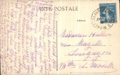 VINTAGE POSTCARD Mortagne Gate of L church Notre Dame Children