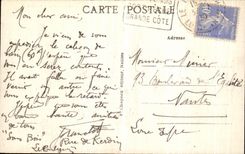 VINTAGE POSTCARD Pouliguen Effet of Sea has the Dimension