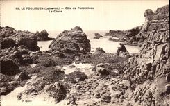 VINTAGE POSTCARD Pouliguen Dimensions of Penchateau Chaos