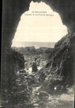 VINTAGE POSTCARD Interior Pouliguen of the Cave of the Goblin
