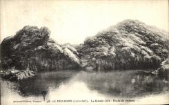 VINTAGE POSTCARD Pouliguen the Great Dimension Details of Rocks