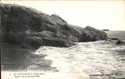 VINTAGE POSTCARD Pouliguen Rock of the Great Dimension