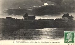 CPA Prefailles La Cote Saint Gildas au Clair de Lune