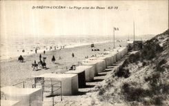 CPA Saint Brevin L Ocean La Plage prise des Dunes