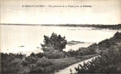 CPA Saint Brevin l Ocean Vue Generale de la Plage prise du Pointeau
