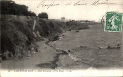 VINTAGE POSTCARD Saint Nazaire Beautiful Fountain the Beach