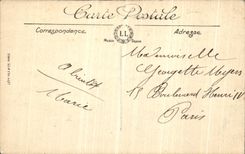 VINTAGE POSTCARD Saint Nazaire Rocks of the Lion Beach of Good Handle