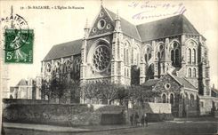 VINTAGE POSTCARD Saint Nazaire L Church St Nazaire