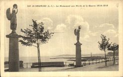 VINTAGE POSTCARD Saint Nazaire the War memorial 1914 1918 Militaria