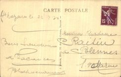 VINTAGE POSTCARD Saint Nazaire the War memorial 1914 1918 Militaria