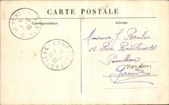 VINTAGE POSTCARD Saint Nazaire the Dimension of the Rock of the Lion with Top of the L Eve