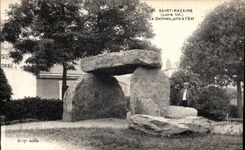 VINTAGE POSTCARD Saint Nazaire the Dolmen Taken has L Is