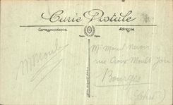 VINTAGE POSTCARD Saint Nazaire the new Entry Departure of Versailles Boat