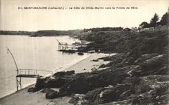 VINTAGE POSTCARD Saint Nazaire the Dimension of Martin Cities towards Top of the L Eve