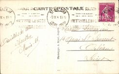 VINTAGE POSTCARD Saint Nazaire the Curious Rock of the Lion