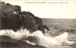VINTAGE POSTCARD Of Pouliguen In Croisic the Great Dimension Effect Vagueness