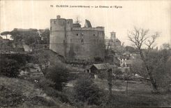 CPA Clisson Le Chateau et l Eglise