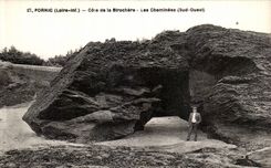 CPA Pornic Cote de la Birochere Les Cheminees