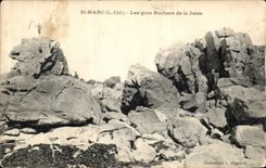 CPA St Marc Les Gros Rochers de la Jetee