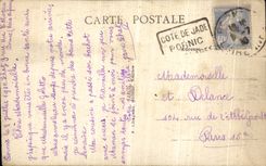 CPA Pornic Le Chateau a l Entree du Port Bateaux