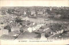CPA Pornic Vue Panoramique vers le fond du Port