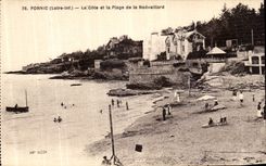 CPA Pornic La Cote et la Plage de la Noeveillard